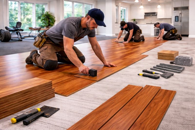 Cherry Floor Installation in Georgetown, DE