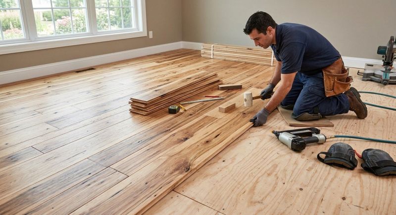 Hickory Floor Installation in Sussex County, DE