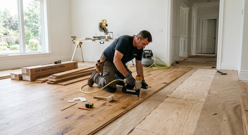 Oak Floor Installation in Denton, MD