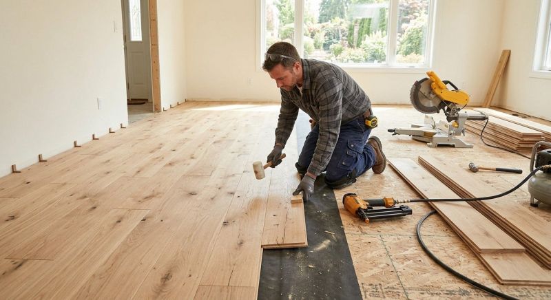 Oak Floor Installation in Lewes, DE