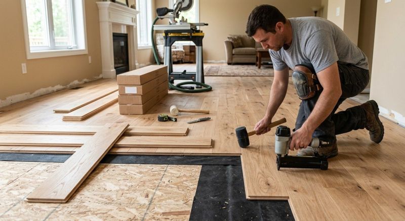 Oak Floor Installation in Millsboro, DE