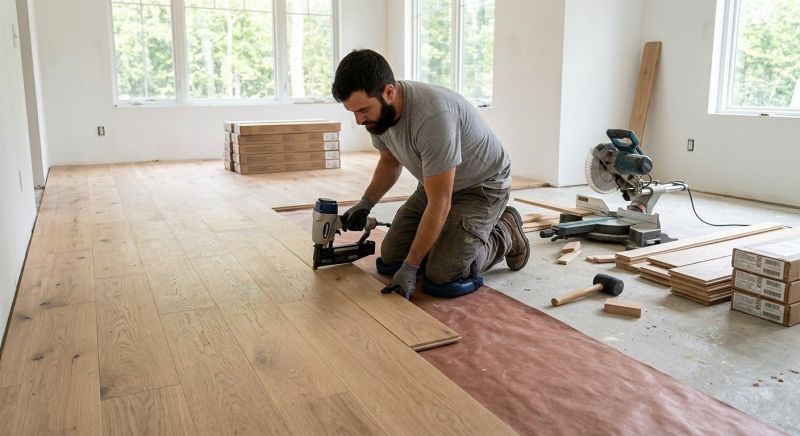 Oak Floor Installation in Preston, MD