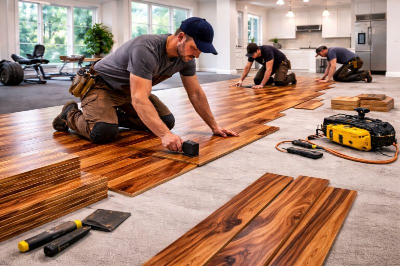 Teak Flooring Installation in Sussex County, DE