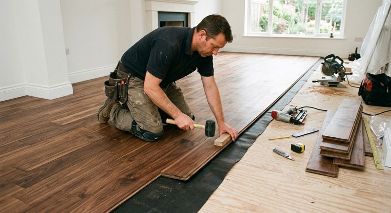 Walnut Flooring Installation in Sussex County, DE